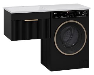 Подвесная тумба раковину Brevita Enfida ENF-09060-021Я под стиральную машину 60см чёрный